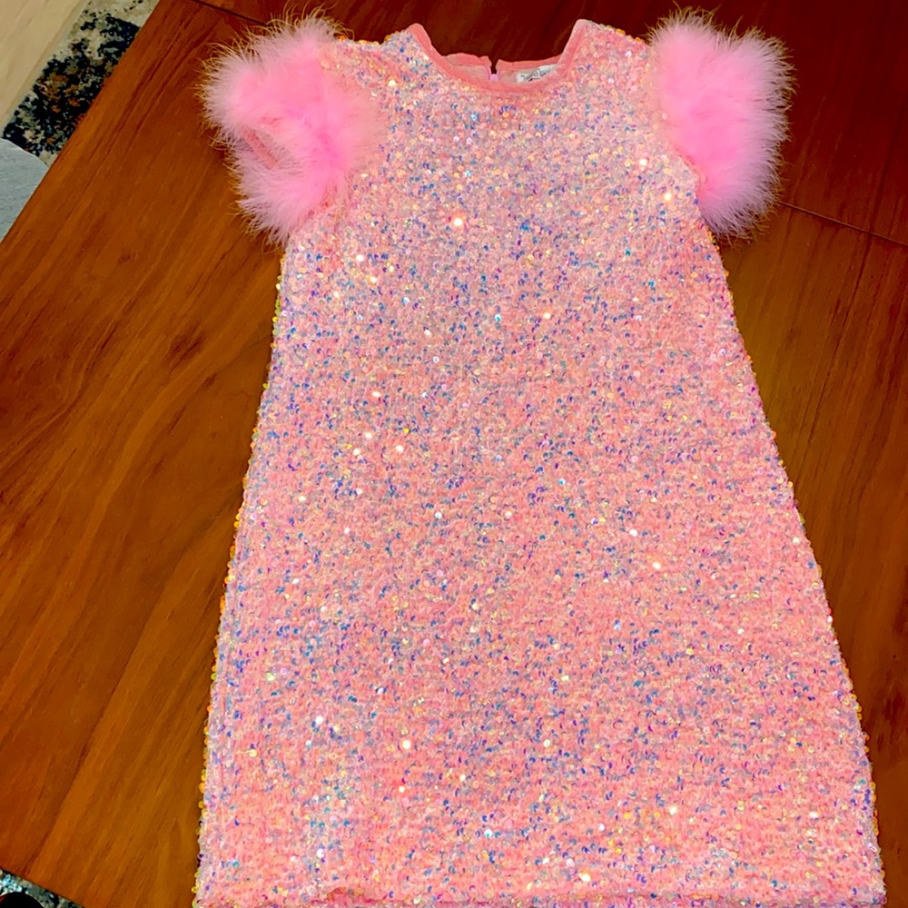 Halabalo pink glitter Dress !🎀💖